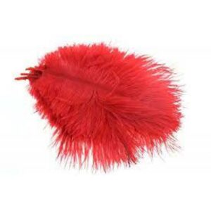 The Fly Co Micro Ostrich Spey Plumes Red