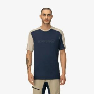 Norrøna Norrøna Falketind Equaliser Merino T-shirt M's Indigo Night/Pure Cashmere