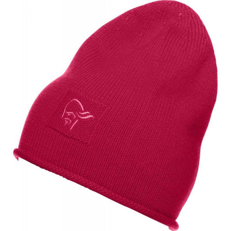 Norrøna light merinoUll roll edge Beanie Rhubarb Melange OneSize