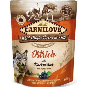 Carnilove CARNILOVE Pouch Pate Struds med brombær