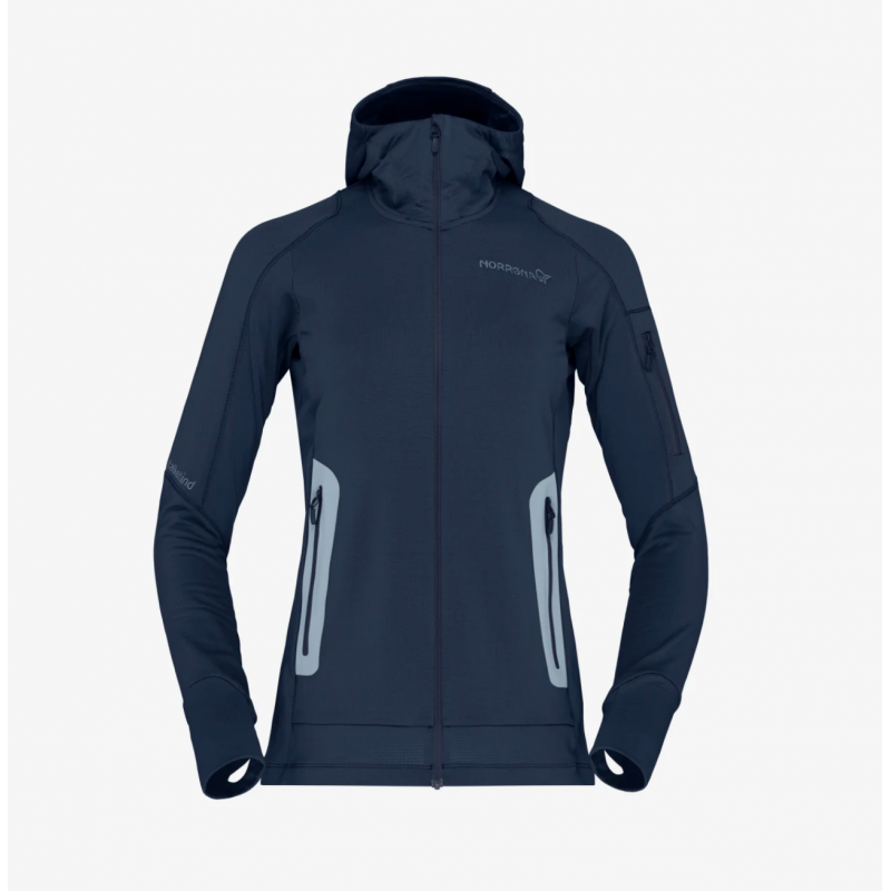 Norrøna falketind Power Grid Hood W`s Indigo Night