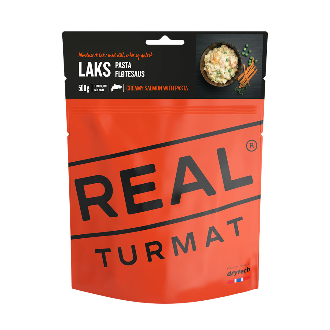 Real Turmat Laks med pasta og fløtesaus 500 gr