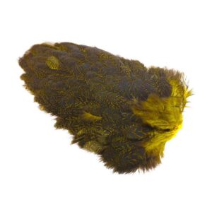 Whiting Coq de Leon Hen saddle Fl yellow chartreuse