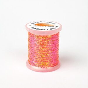 Lagartun Mini Flatbraid Fluorescent Rød