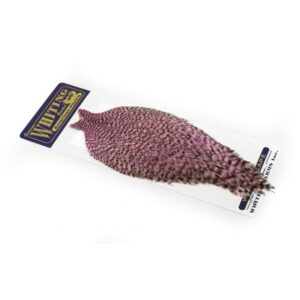 Whiting American Rooster Cape Grizzly dyed Shell Pink
